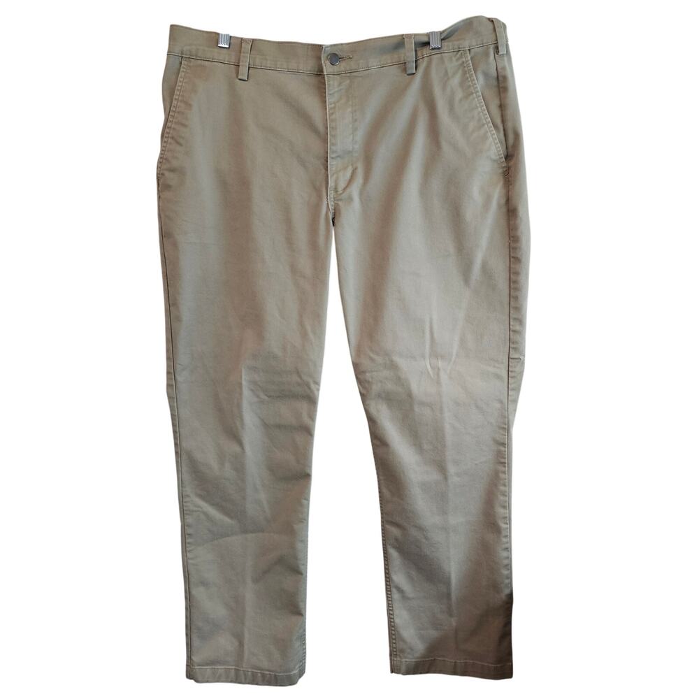 Duluth Trading 40 Grit Flex Twill Khaki Pants Straight Chino Men 40x32 Utility B